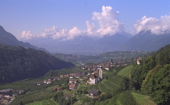 Die Gipfel leider in Wolken 